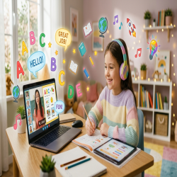 کلاس آنلاین زبان برای کودکان؛ فرصت‌ها، چالش‌ها و آینده یادگیری
